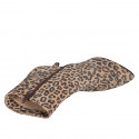 Woman’s pointed-toe suede ankle boots with spotted print, zip fastening and heel 7 - Available sizes:  33, 34, 42, 43, 45, 46