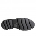 Woman’s black leather loafer with heel 3 - Available sizes:  32, 33, 34, 43, 44, 45, 46