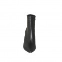 Woman’s black pointed-toe leather ankle boots with zip and heel 7 - Available sizes:  33, 34, 35, 42, 45
