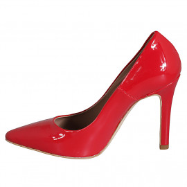 Escarpin à bout pointu pour femmes en cuir verni rouge avec talon 10 - Pointures disponibles:  31, 32, 33, 34, 35, 42, 43, 44, 45 2