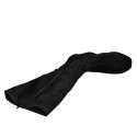 Botas para mujer en gamuza y gamuza elástica negra, con plataforma, cremallera y tacón 10 - Tallas disponibles:  32, 33, 34, 35, 42, 43, 44, 45, 46
