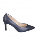 Pelle|BLU|punta.spillo|T. 7 - Available sizes:  31, 32, 33, 34, 35, 42, 43, 44, 45