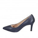 Pelle|BLU|punta.spillo|T. 7 - Available sizes:  31, 32, 33, 34, 35, 42, 43, 44, 45
