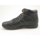Knöchelhohe Herrensportschuhe mit Schnürsenkeln aus schwarzem Leder - Verfügbare Größen:  46