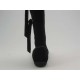 Botas con cremallera y flecos en gamuza negra cuña 1 - Tallas disponibles:  31