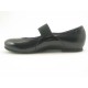 Woman's ballerina with elastic band in black leather and patent leather heel 1 - Available sizes:  31