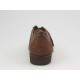 Zapato deportivo para hombres con cierre en velcro en nabuk cognac y piel marron - Tallas disponibles:  36