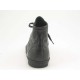 Zapato alto al tobillo con cordones para hombres en piel negra - Tallas disponibles:  36