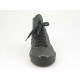 Knöchelhoher sportlicher Herrenschuh mit Schnürsenkeln aus schwarzem Leder - Verfügbare Größen:  36
