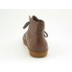 Men's sportive ankle-high shoe with laces in brown leather - Available sizes:  36