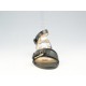Sandal avec courroie et boucle en cuir noir talon compensé 3 - Pointures disponibles:  31