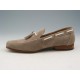 Men's loafer with tassels in sandbeige suede - Available sizes:  52