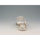 Flip-flop sandal in white leather heel 1 - Available sizes:  32