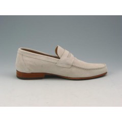 Men's loafer in sandcolored suede - Available sizes:  38