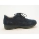 Chaussure sportif pour hommes avec lacets en daim bleu foncé - Pointures disponibles:  46