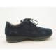 Zapato deportivo con cordones para hombre en gamuza de color azul oscuro - Tallas disponibles:  46