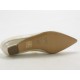 Zapato de salon a punta en piel marfil perlado tacon 2 - Tallas disponibles:  31