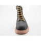 Botin con cordones para hombre en piel negra - Tallas disponibles:  47