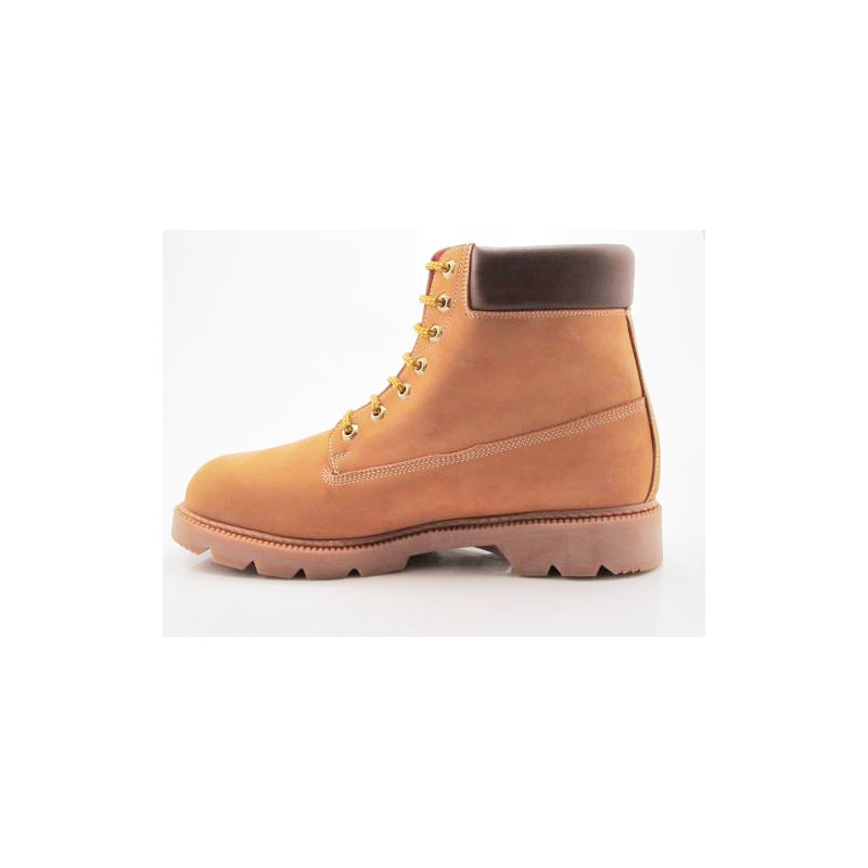 ochre ankle boots