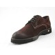 Zapato deportivo con cordones en gamuza de color marron - Tallas disponibles:  47