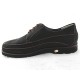 Zapato con cordones para hombre en piel nubuk de color negro - Tallas disponibles:  50