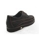 Laced men's shoe in black nubuck leather - Available sizes:  50