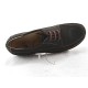Laced men's shoe in black nubuck leather - Available sizes:  50