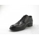 Derbyschuh für Herren mit Schnürsenkeln aus schwarzem Leder - Verfügbare Größen:  51, 52
