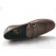Herrenmokassin mit Accessoire aus taupefarbenem Leder - Verfügbare Größen:  38, 47, 51, 52