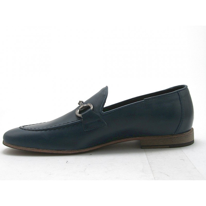 MOCASSINO MOD.GUCCI UOMO IN PELLE DI VITELLO, SPAZZOLATO NERO, SUOLA IN  CUOIO 317 Misura 39