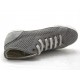 Scarpa stringata sportiva in camoscio forato grigio zeppa 1 - Misure disponibili: 32