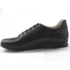 Scarpa sportiva stringata da uomo in pelle nera - Misure disponibili: 37 2