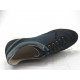 Men's lace-up sportshoe in blue suede, leather and fabric - Available sizes:  36