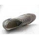 Men's lace-up sportshoe in sand beige suede, gray leather and fabric - Available sizes:  36