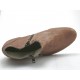 Stivaletto da uomo con due cerniere in pelle stampata color sabbia - Misure disponibili: 47, 50