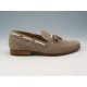 Men's loafer with tassels in sandbeige suede - Available sizes:  52
