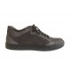 Chaussures fermées à lacets en cuir et daim gris - Pointures disponibles:  47