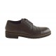Chaussure à lacets et bout droit pour hommes en cuir brun - Pointures disponibles:  46, 51