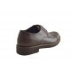 Zapatos con cordones y puntera para hombre en piel marrón - Tallas disponibles:  46, 51