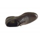 Men's laced shoe with captoe in brown leather - Available sizes:  46, 51