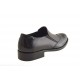 Zapato elegante con elasticos y punta de ala para hombres en charol y piel negra - Tallas disponibles:  49, 50