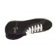 Chaussure haute avec lacets, fermeture éclair et strass en daim noir talon compensé 1 - Pointures disponibles:  32