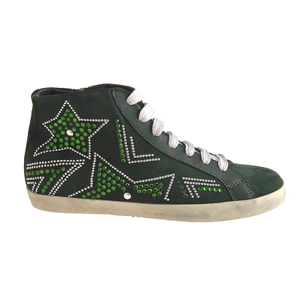 green wedge shoes