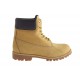 Bottine avec lacets pour hommes en cuir nubuck jaune ocre - Pointures disponibles:  36, 38