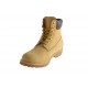 Bottine avec lacets pour hommes en cuir nubuck jaune ocre - Pointures disponibles:  36, 38