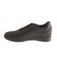 Men's laced sports shoe in dark brown leather - Available sizes:  36, 47