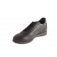 Men's laced sports shoe in dark brown leather - Available sizes:  36, 47