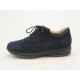 Chaussure sportif pour hommes avec lacets en daim bleu foncé - Pointures disponibles:  46