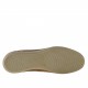 Zapato casual con cordones para hombres en gamuza gris y beis y piel y tejido color arena - Tallas disponibles:  46