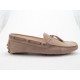 Men's car shoe in beige suede - Available sizes:  52